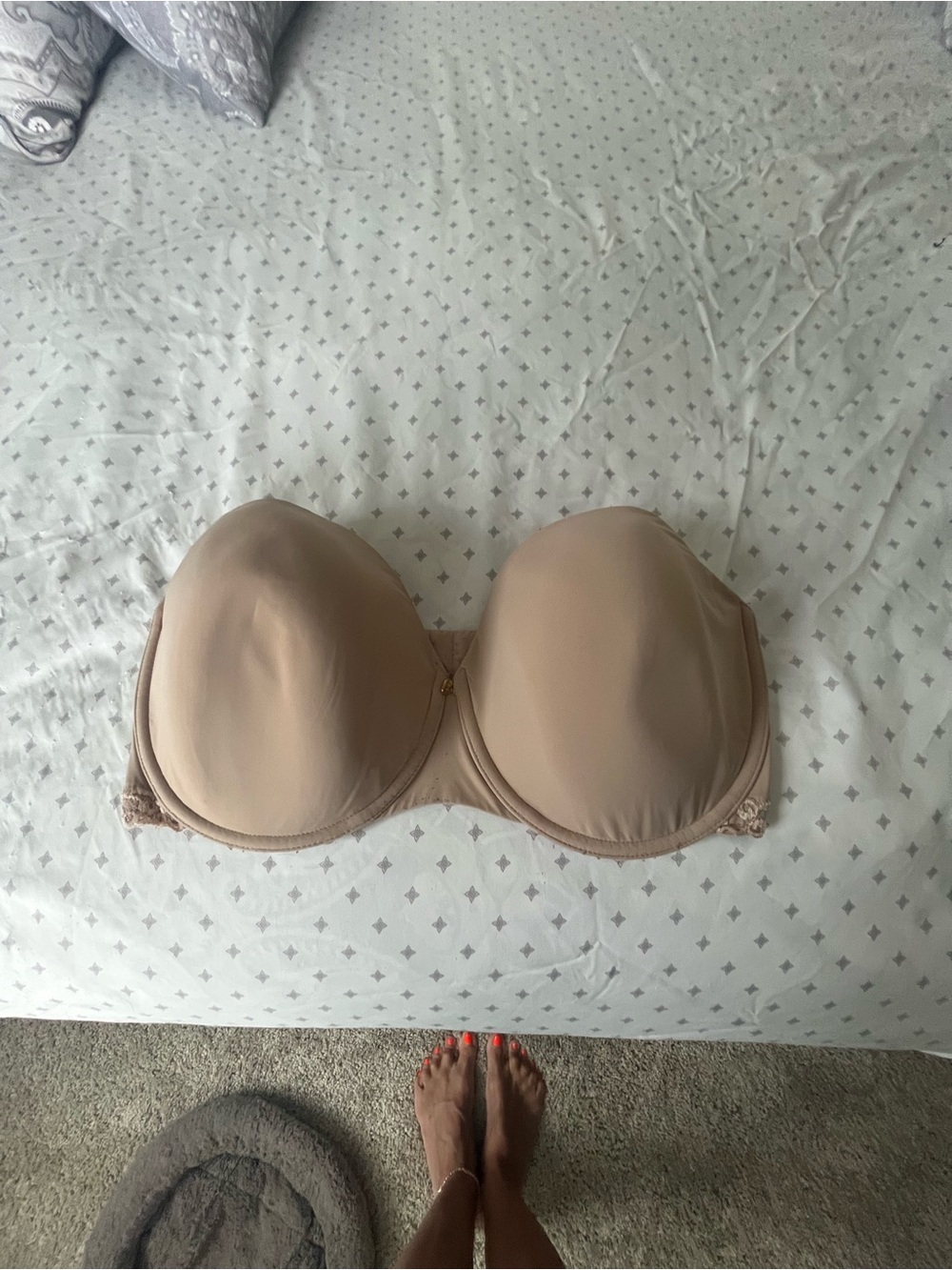 Natori Strapless Balconette Bra in Nude